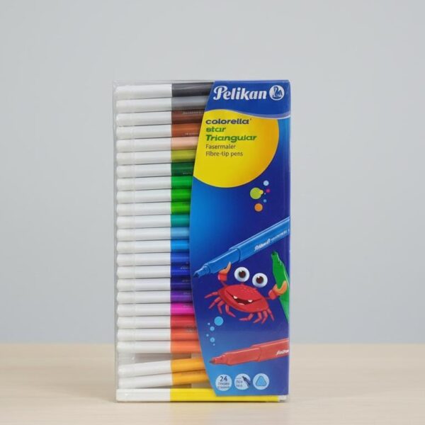 Pelikan Colorella Star Triangular fibre-tip pens.